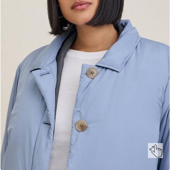 Torrid blue poly fill jacket New - Picture 4 of 5